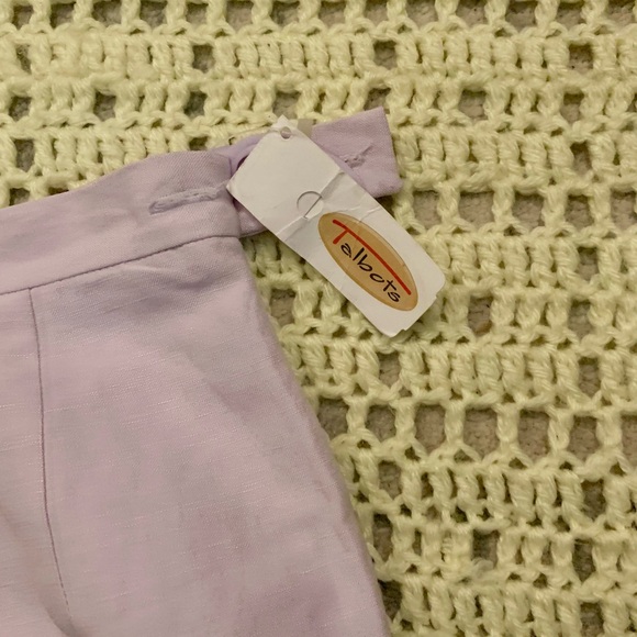 Talbots NWT Silk Linen Lilac Dress Pants - Picture 7 of 9